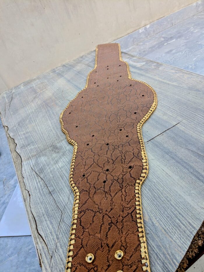Replacement Leather Strap with golden stitches for WHC 2023 Plates - Image 6
