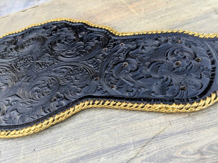 Replacement Leather Strap with golden stitches for WHC 2023 Plates - Image 2